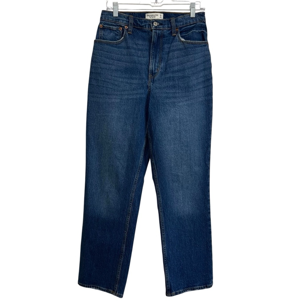 NEW Abercrombie & Fitch Curve Love 90s Straight Ultra High Rise Jeans 28 Short
